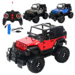 Children's electric alloy remote control car four-way charging off-road vehicle door can open high-speed racing car model - Image 2