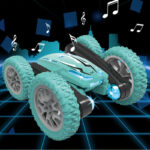 2.4G deformation blossoming dancing double-sided tipping stunt 360° rotation twisting remote control car model toy - Image 3