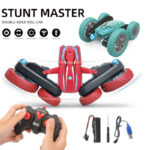 2.4G deformation blossoming dancing double-sided tipping stunt 360° rotation twisting remote control car model toy