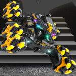 Eight-wheel stunt remote control car 2.4G fancy shape transformation rotation and drift mecha tank car children's toy - Image 4