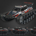 1:12 alloy remote-controlled tank car full-scale high-speed spray four-wheel drive off-road drift racing model toy - Image 4