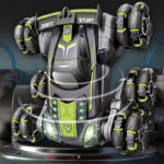 Six-wheel swing arm climbing stunt car 2.4G remote control off-road racing children's spray rotating toy car model - Image 4