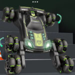 Six-wheel swing arm climbing stunt car 2.4G remote control off-road racing children's spray rotating toy car model - Image 5