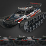 1:12 four-wheel drive high-speed drift spray track tank car stunt off-road climbing car alloy racing model - Image 4
