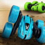 Children's double-sided stunt tipping remote control car toy 2.4G wireless remote control 360-degree rotating tumbling car - Image 2