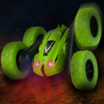 Children's double-sided stunt tipping remote control car toy 2.4G wireless remote control 360-degree rotating tumbling car - Image 4