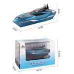 Children's high-speed remote control boat 2.4G wireless water sports speedboat boys and girls ship model electric toys - Image 2