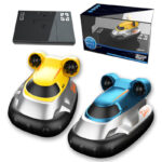 Children's mini 2.4G wireless remote control hovercraft model boy electric light water speedboat toy boat - Image 2
