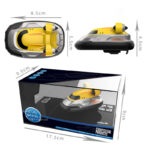 Children's mini 2.4G wireless remote control hovercraft model boy electric light water speedboat toy boat - Image 3