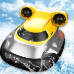 Children's mini 2.4G wireless remote control hovercraft model boy electric light water speedboat toy boat - Image 4