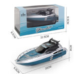 2.4G wireless high-speed remote control boat water sports interactive drift speedboat electric boy and girl toy model - Image 2