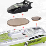 2.4G wireless high-speed remote control boat water sports interactive drift speedboat electric boy and girl toy model - Image 5