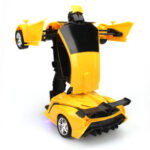 1023 4 Channels Remotely Deformed Car Toy Car(Yellow) - Image 4