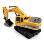 258-1 6 Channel 2.4G 1/24RC Remote-controlled Engineering Metal Excavator Charging RC Car - Image 4