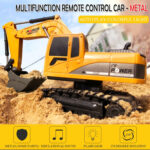 258-1 6 Channel 2.4G 1/24RC Remote-controlled Engineering Metal Excavator Charging RC Car - Image 5