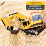 258-1 6 Channel 2.4G 1/24RC Remote-controlled Engineering Metal Excavator Charging RC Car - Image 9