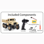 JJR/C 1:18 2.4Ghz 4 Channel Remote Control Dongfeng 7 Six-wheeled Armor Truck Vehicle Toy(Green) - Image 11