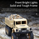 JJR/C 1:18 2.4Ghz 4 Channel Remote Control Dongfeng 8 Six-wheeled Armor Truck Vehicle Toy(Yellow) - Image 7