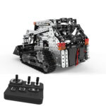 MoFun SW(RC)-008 2.4G Wireless Remote Control 10-channel Caterpillar Forklift Children DIY Stainless Steel Assembled Toy - Image 4