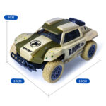 HD808 1:20 27Mhz Remote Control Short Truck High Speed Off-road Drifting Children Toy Car(Green) - Image 4