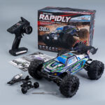 SCY-16101 2.4G 1:16 Electric 4WD RC Monster Truck Coupe Car Toy (Blue) - Image 2