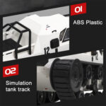 SG-1203 1:12 2.4G Simulation Remote Control EV Tracked Vehicle Tank Off-road Vehicle Model Car Toy (Grey) - Image 5