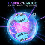 S618 360 Degree Rotary Mini High Speed Laser Pocket Car Racing Model Vehicle Toy(Blue) - Image 5