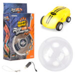 S618 360 Degree Rotary Mini High Speed Laser Pocket Car Racing Model Vehicle Toy(Yellow) - Image 2