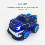 HD885J Devil Tooth Shape 360 Degree Upright Rotation Stunt Remote Control Car Electric Vehicle Toy (Blue) - Image 4