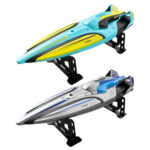 S1 2.4Ghz High-Speed Remote Control Racing Ship RC Boat(Silver) - Image 2