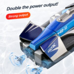 S1 2.4Ghz High-Speed Remote Control Racing Ship RC Boat(Silver) - Image 6