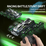 DM-558 Eight Wheel Stunt Drift Spray Remote Control Car, Specification:Dual Control(Green) - Image 8