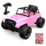 9304E 1:18 Full Scale Remote Control 4WD High Speed Car (Pink) - Image 2