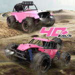 9304E 1:18 Full Scale Remote Control 4WD High Speed Car (Pink) - Image 5