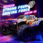 9501E 1:16 Full Scale Remote Control 4WD High Speed Car(Red) - Image 5