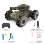 JJR/C Q126 Spray Bomb Drift Remote Control Car, Specification:Double Control Universal Wheel(Green) - Image 2