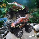 JJR/C Q148 2.4G Remote Control Dinosaur Climbing Car(Brown) - Image 2