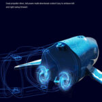 LS-XDU/RC B4 Remote Control Whale Toy Can Dive And Spray Water(Dark Grey) - Image 5