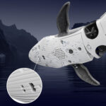 LS-XDU/RC B4 Remote Control Whale Toy Can Dive And Spray Water(Dark Grey) - Image 7