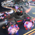 Q169 2.4G Magic Color Projection Stunt Remote Control Car(Black Red) - Image 2