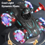 Q169 2.4G Magic Color Projection Stunt Remote Control Car(Black Red) - Image 3