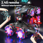 Q169 2.4G Magic Color Projection Stunt Remote Control Car(Black Red) - Image 6
