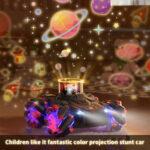 Q169 2.4G Magic Color Projection Stunt Remote Control Car(Black Red) - Image 8