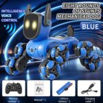 JJR/C Q200 Small Eight-wheeled Multi-function Remote Control Robot Dog(Blue) - Image 2