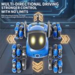 JJR/C Q200 Small Eight-wheeled Multi-function Remote Control Robot Dog(Blue) - Image 13