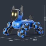 JJR/C Q200 Small Eight-wheeled Multi-function Remote Control Robot Dog(Blue) - Image 17