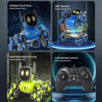 JJR/C Q200 Small Eight-wheeled Multi-function Remote Control Robot Dog(Blue) - Image 5