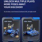 JJR/C Q200 Small Eight-wheeled Multi-function Remote Control Robot Dog(Blue) - Image 10