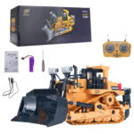 Mofun 1046 2.4G remote control nine channel engineering vehicle 1:24 multi-function crawler heavy bulldozer - Image 2