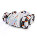 MoFun Five-wheeled Stunt Car 360-degree Swing Arm 2.4G Multifunctional RC Car, specifications:Double control(Grey) - Image 4